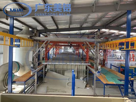 自動 800T / 月 アルミアンロジング生産ライン 表面処理設備