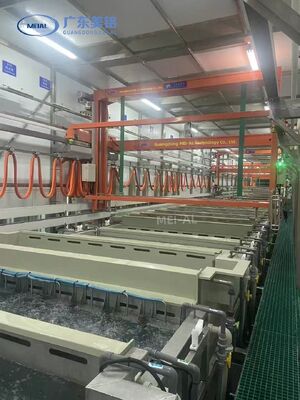 お買い得 6500mmプロファイル用、月産500トンの高容量アルミニウム陽極酸化処理装置、完全自動運転 オンライン