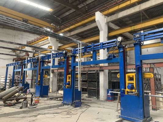お買い得 6500mmプロファイル長対応 1200T/M 容量 半自動アルミニウム陽極酸化ライン オンライン